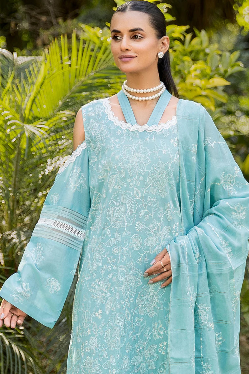 3pc Stitched Suit with Full Sleeves Premium Embroided